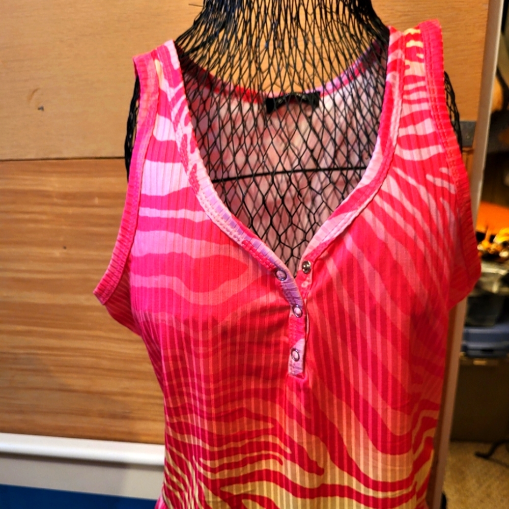 Tank! Pink n Yellow Leopard Print, nwot, Blk Fri!!